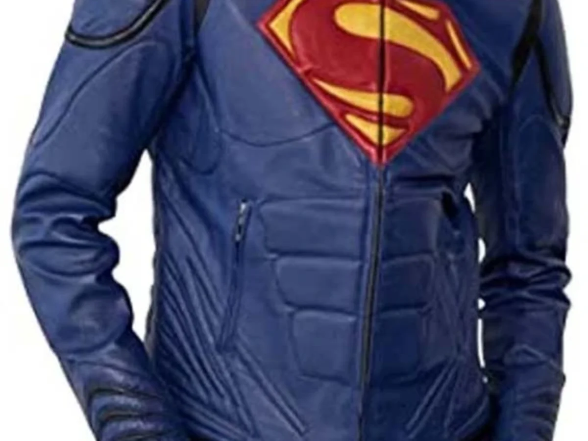 Superman Signature 2024 Lightweight Satin Jacket for Men Blue - Medium