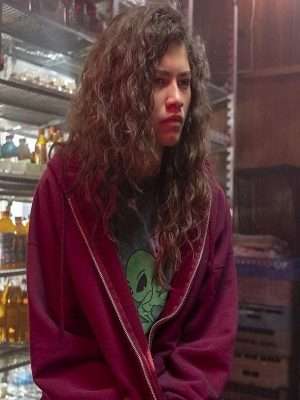 Euphoria Rue Bennett Hoodie - Zendaya Purple Hoodie - Women Outfits