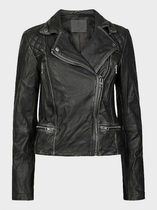 Ted Lasso Flo Collins Jacket | Flo Collins Black Leather Jacket