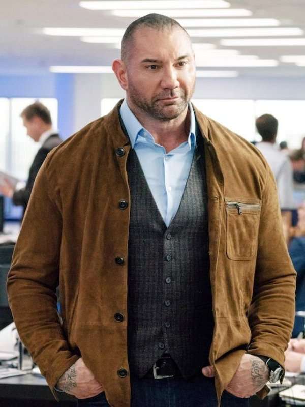 My Spy Dave Bautista Brown Jacket - JJ My Spy Brown Jacket