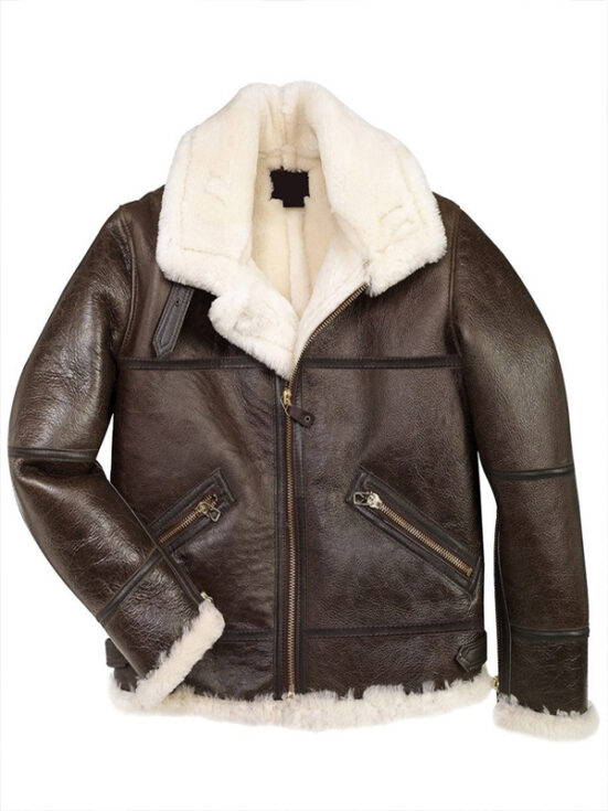 Men B3 Sheepskin Bomber Jacket - America Jackets