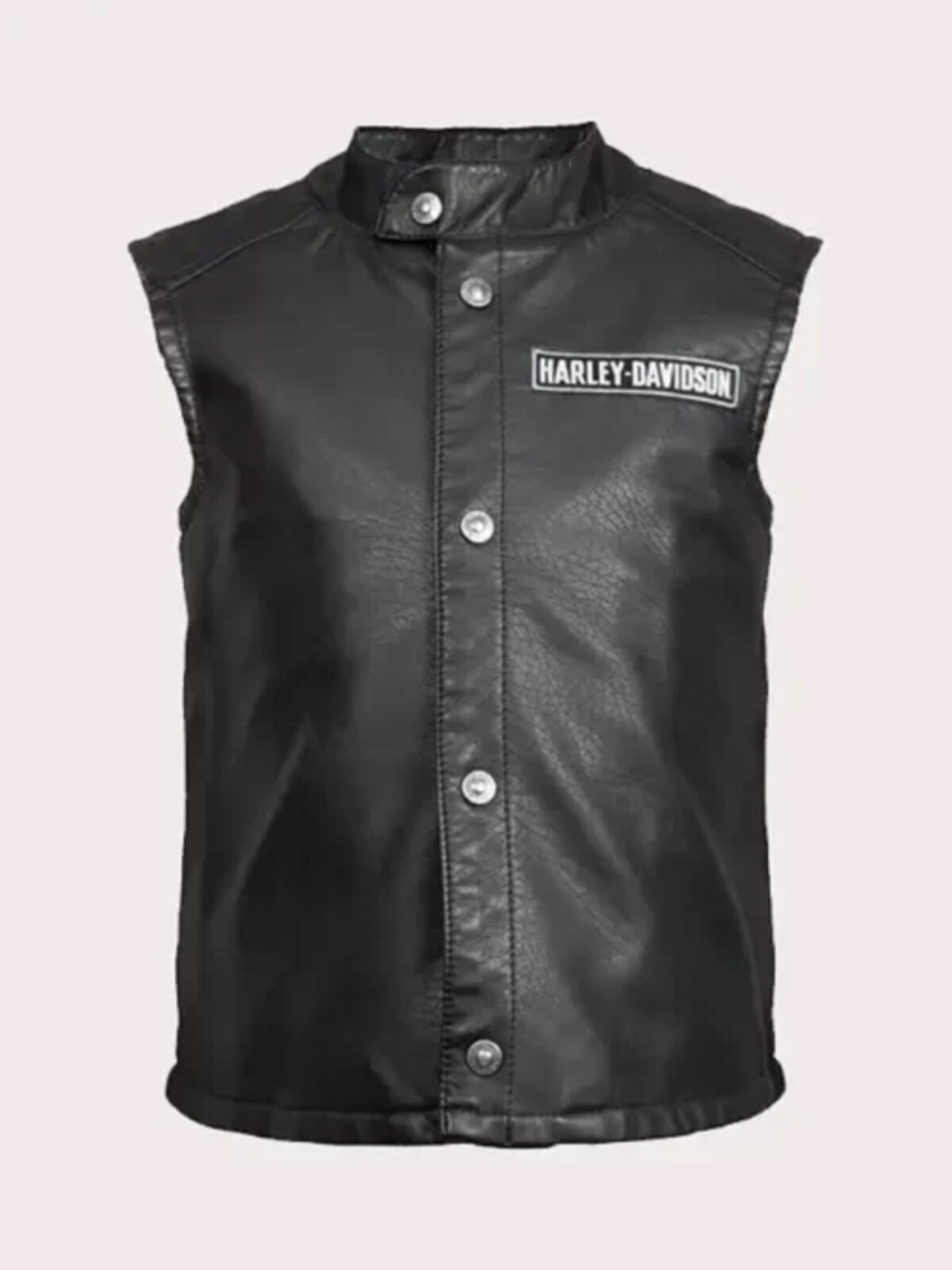 Harley Davidson Leather Vest with hot satin lining