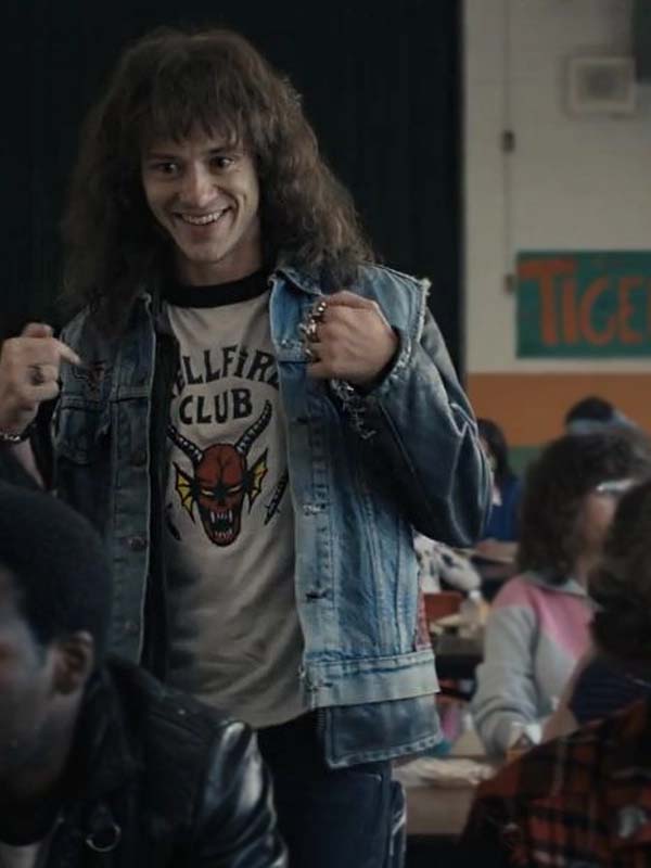 Stranger Things S04 Eddie Munson Denim Jacket - Order Now