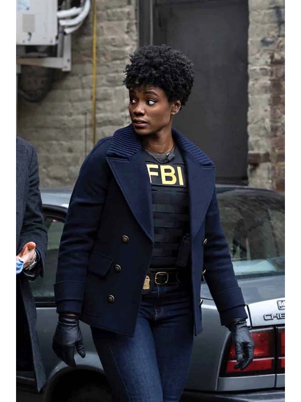 "FBI S05 Katherine Renee Kane Blue Peacoat - America Jackets"