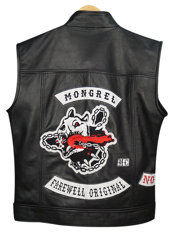 Deacon St. John Days Gone Black Leather Vest - Discount