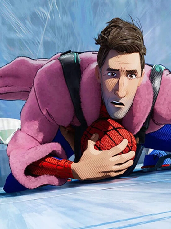 Spider Man Across The Spider-Verse Peter B Parker Pink Coat - Shop