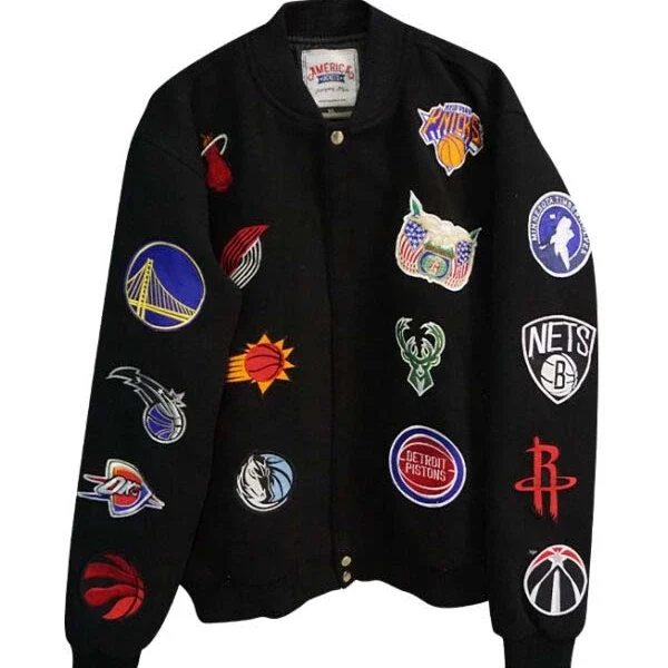 NBA Collage Patch Jacket Buy Exclusive Gear