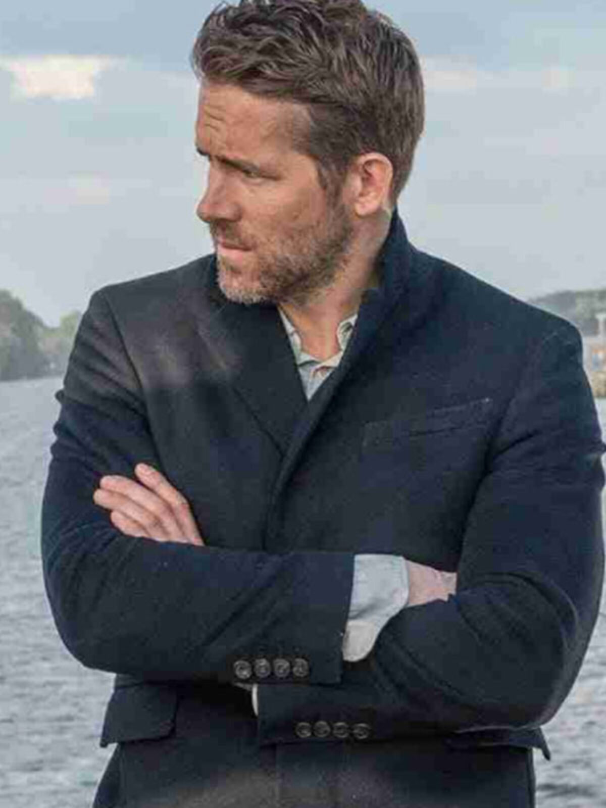 The hitman's bodyguard 2025 ryan reynolds coat