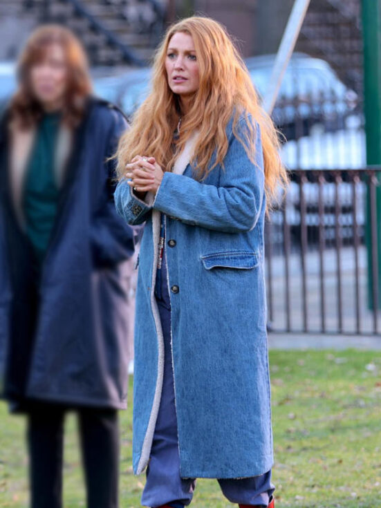 It Ends With Us Blake Lively Denim Coat - America Jackets